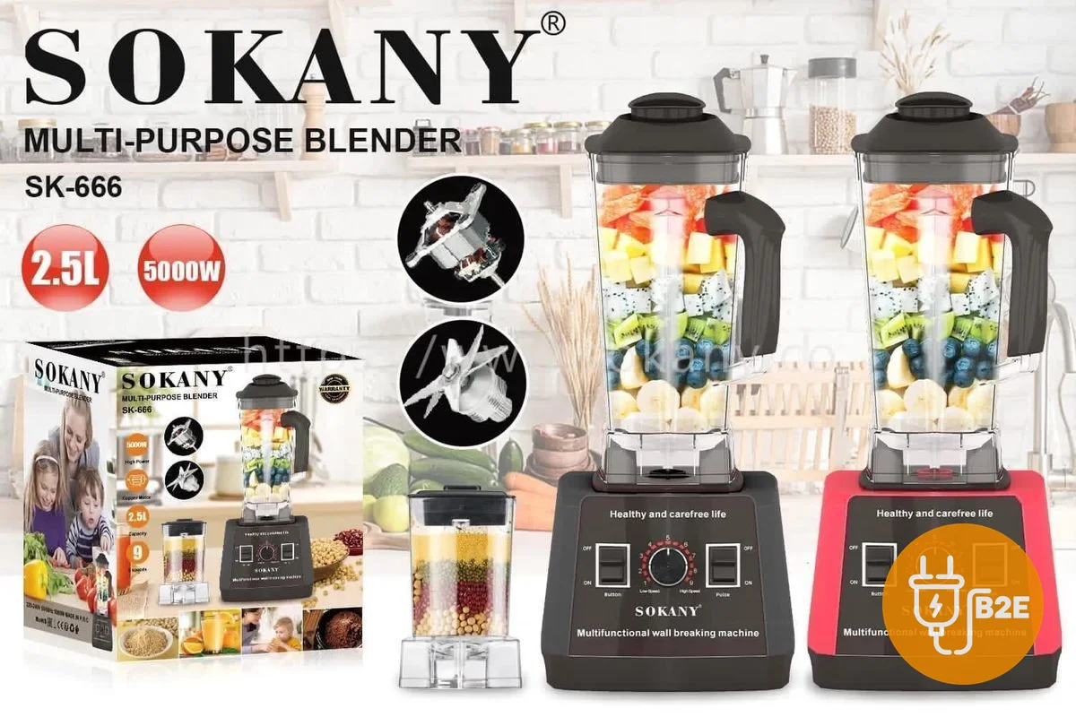 Sokany Multi-Purpose Blender 2.5L (SK-666)