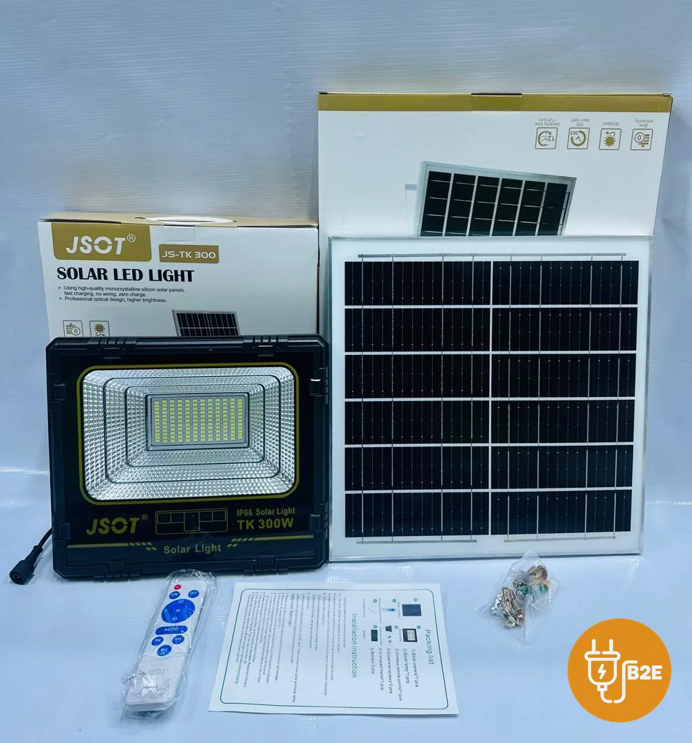 JSOT Solar LED Floodlight TK-300W with Remote