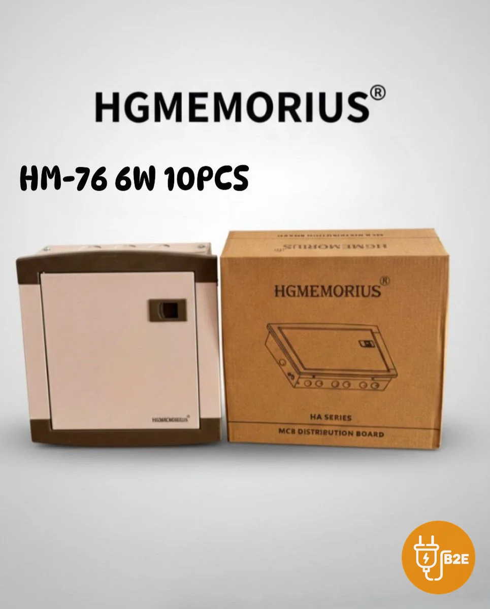 HGMEMORIUS MCB Distribution Board HM-76 — 6 Way