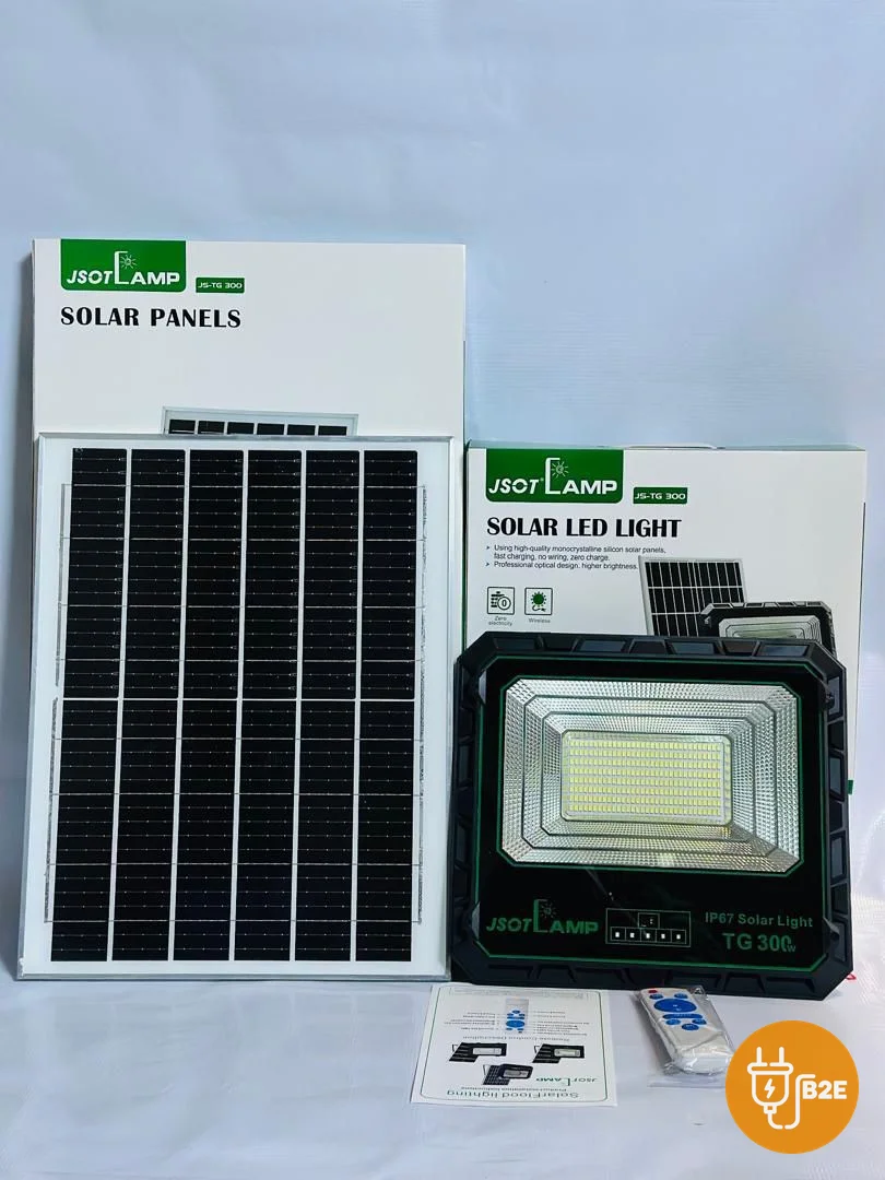 JSOT Solar LED Floodlight TG-1000W with Remote