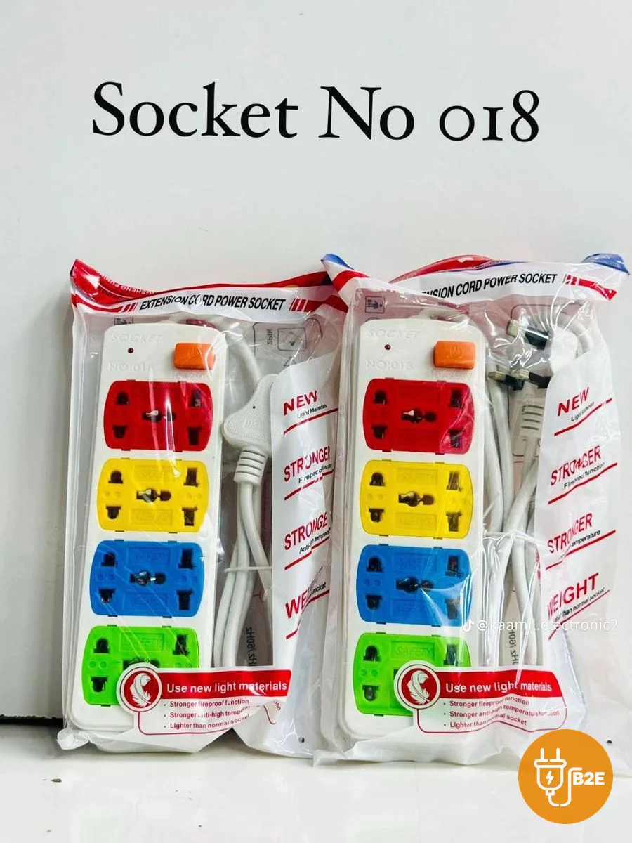 HG Hightop Extension Power Socket No. 018 (4-Way)