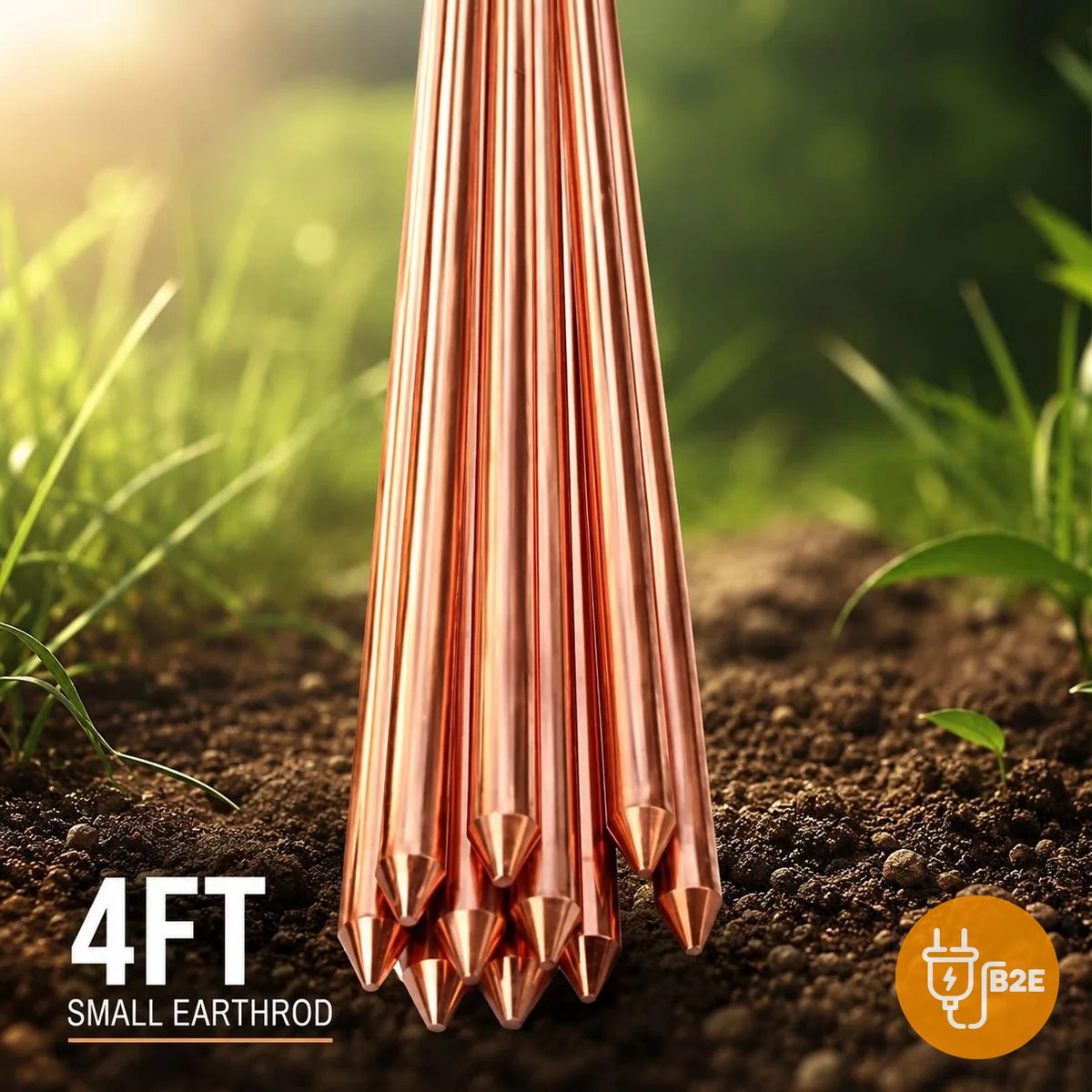 Copper Earth Rod — Small (4ft)