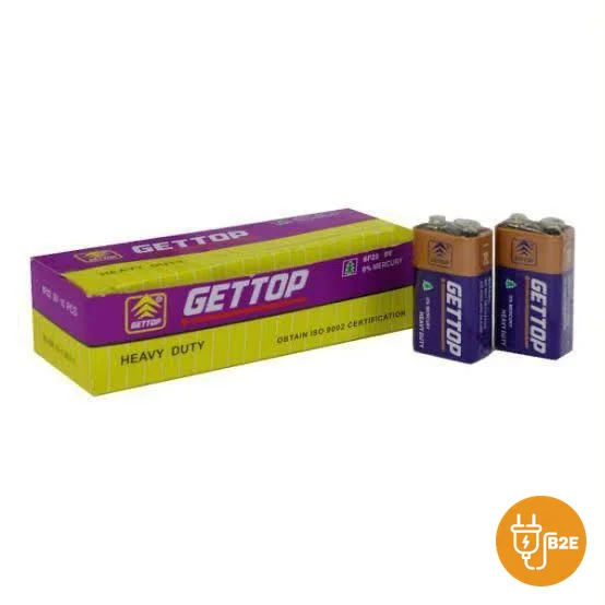 Gettop Heavy Duty 9V Battery (Packet)
