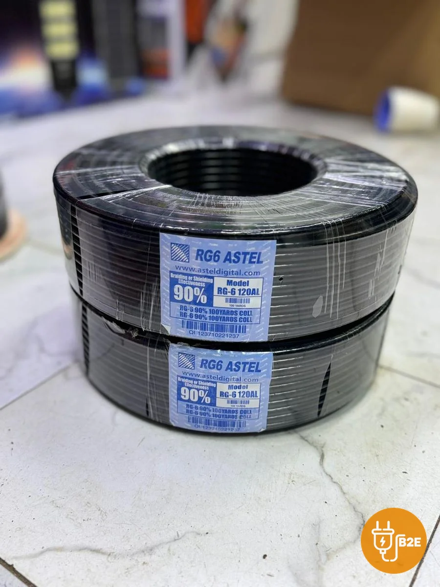 Astel RG6 Coaxial Cable — 100 Yards