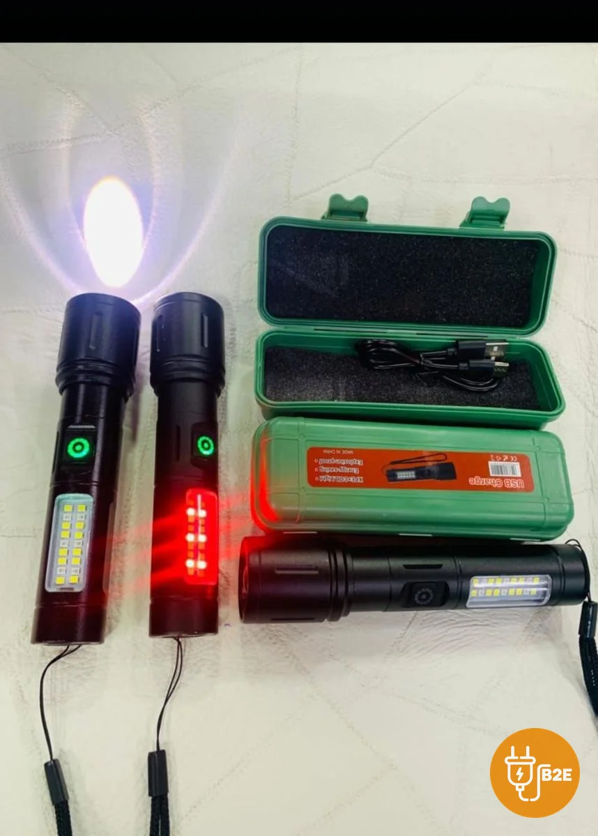 Rechargeable Zoom LED Torch 603 (with Case)
