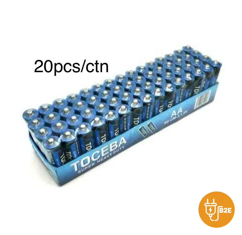 Toceba Super Heavy Duty AA Batteries (Tray)