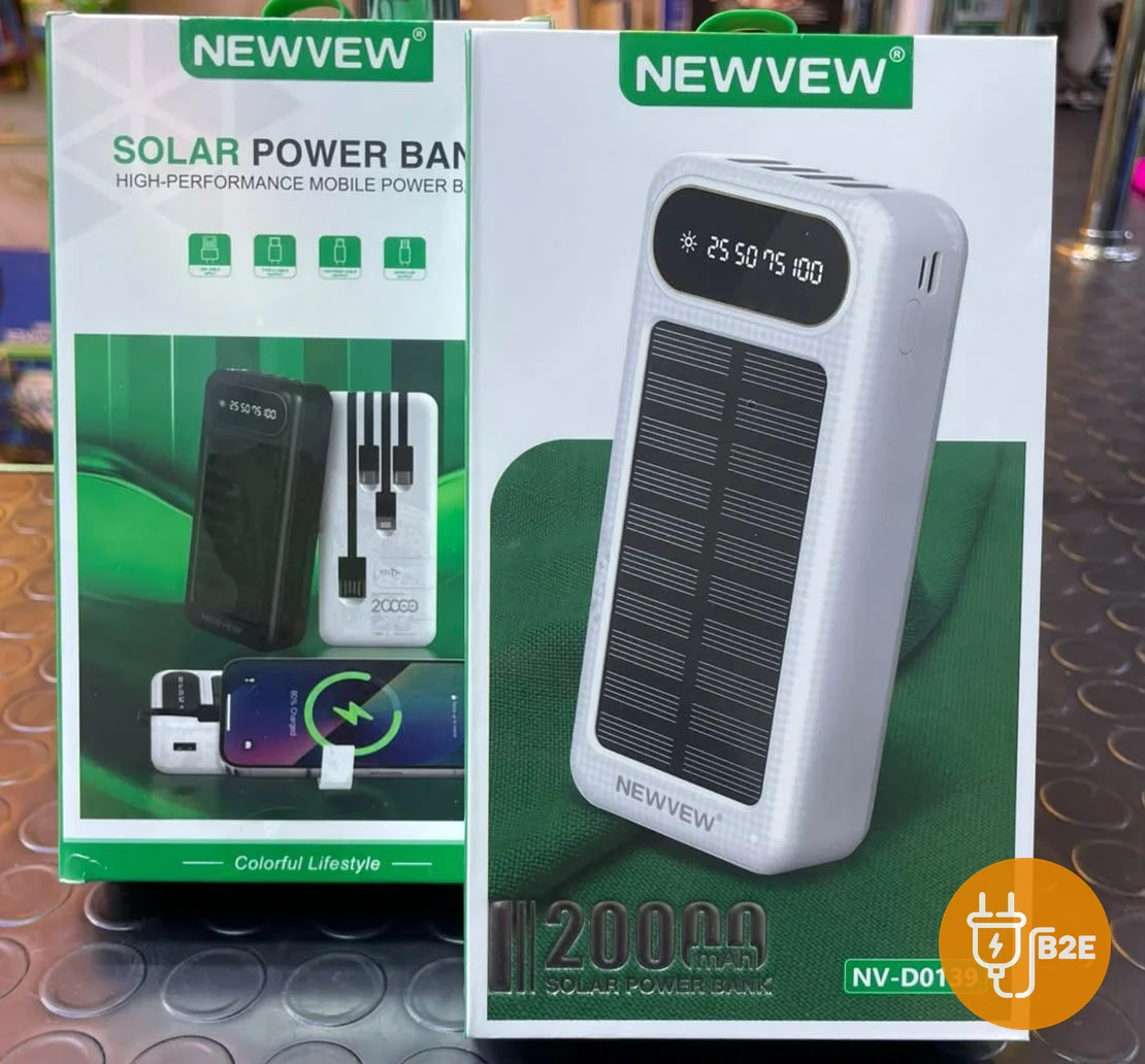 NEWVEW 20,000mAh Solar Power Bank (NV-D0139)