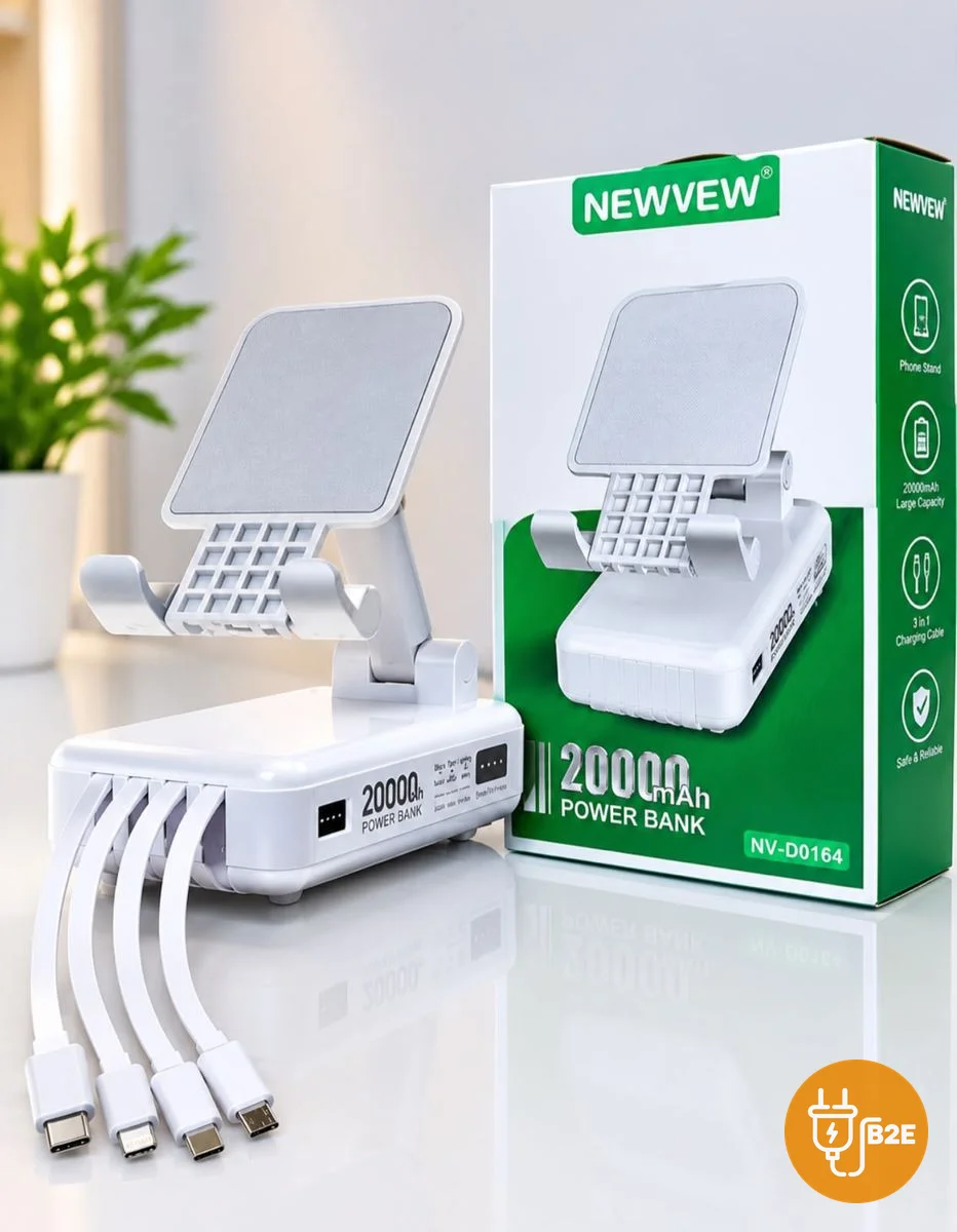 NEWVEW 20,000mAh Power Bank with Phone Stand (NV-D0164)