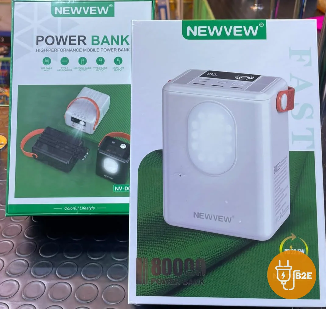 NEWVEW 80,000mAh 22.5W Power Bank with LED Light (NV-D0165)