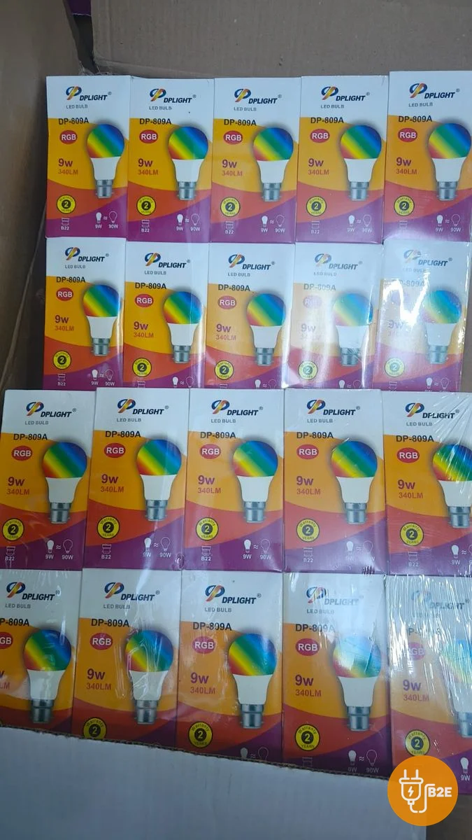 DP Light 7-Colour LED Bulb 9W — Packet
