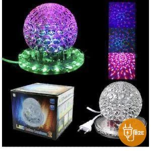Rotating LED Crystal Disco Bulb (Multicolour)