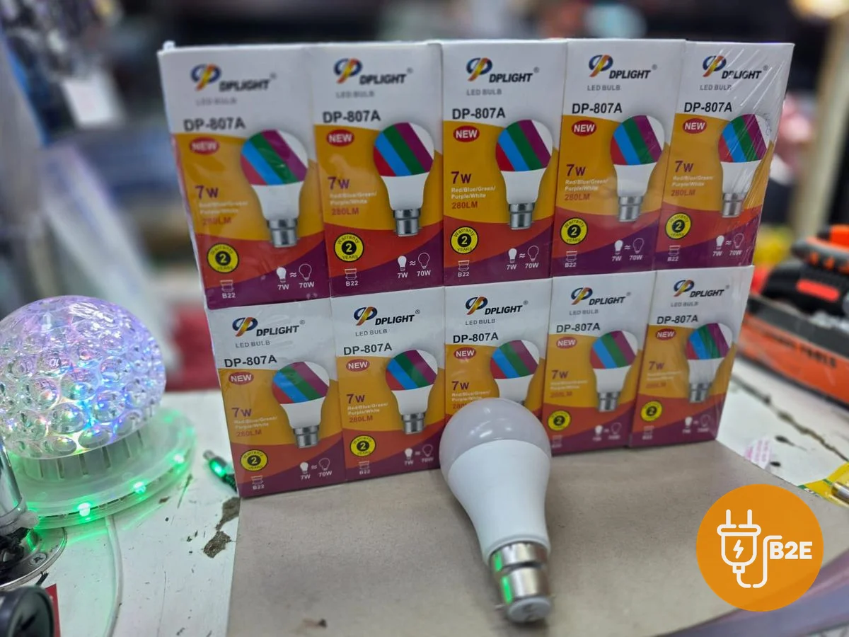 DP Light 5-Colour LED Bulb 7W — Packet