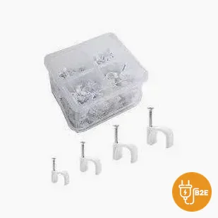 Circular Cable Clips 8mm & 9mm (Assorted Box)