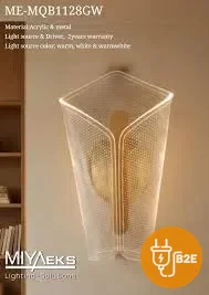 Miyaeks Acrylic & Metal Wall Sconce