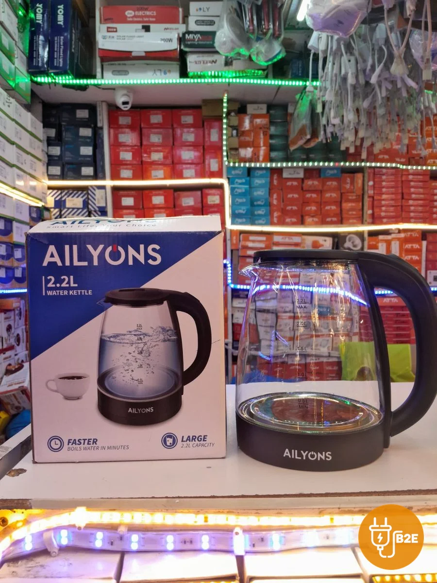 AILYONS 2.2L Electric Kettle — Glass