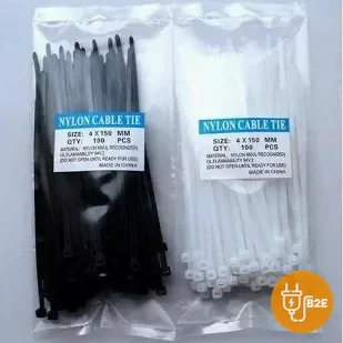 Nylon Cable Ties 4×150mm (Pack of 100)